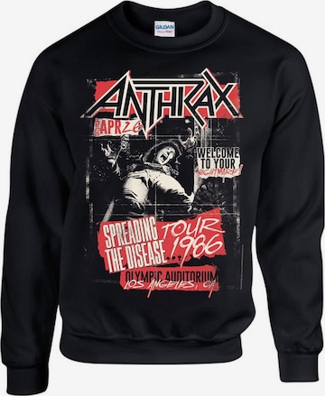 Sweat-shirt 'Anthrax Spreading the Disase Sweatshirt' Rockshirts en noir : devant