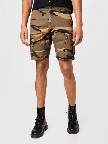 Regular Pantalon cargo 'JOE' JACK & JONES en vert : devant