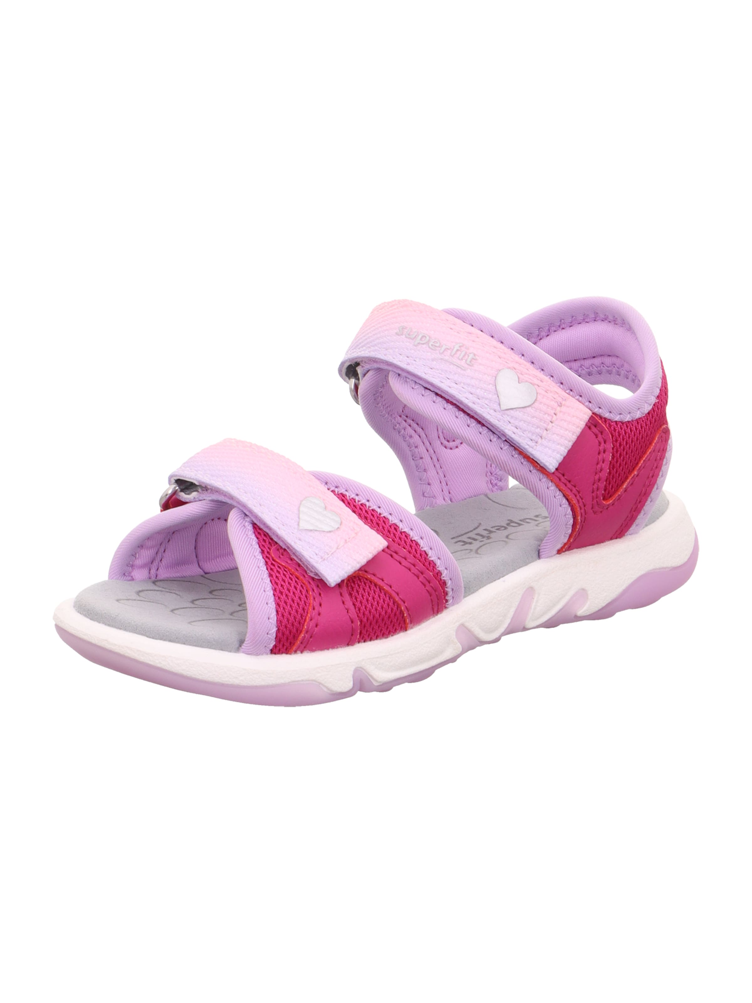 SUPERFIT Босоножки 'PEBBLES' в Ярко-розовый: спереди