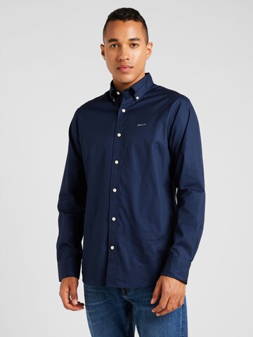GANT Regular Fit Hemd in Blau: Vorderseite