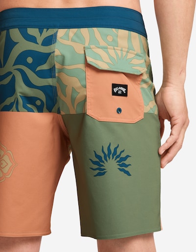 BILLABONG Swimming Trunks 'Reflection Pro' in XS in Navy / Honey / Olive / Mandarine, Item view