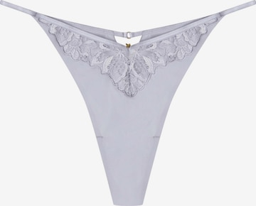 String 'String Oleksa, feine Stickerei, florales Muster, glatte Microfaser XL' di ESOTIQ in grigio: frontale