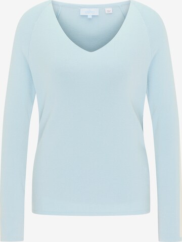 Pull-over usha BLUE LABEL en bleu : devant