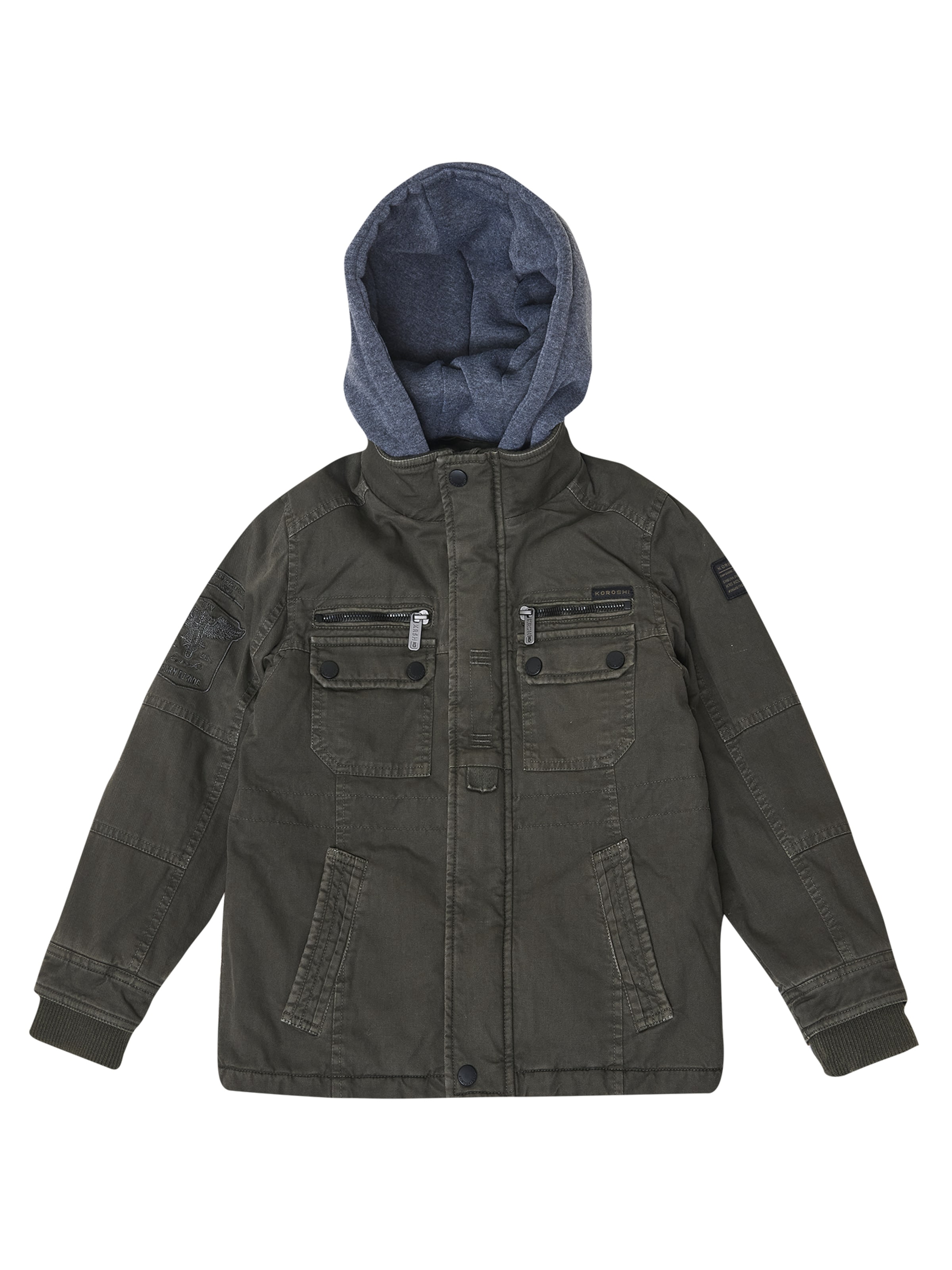 KOROSHI - Chaqueta de entretiempo en verde: frente