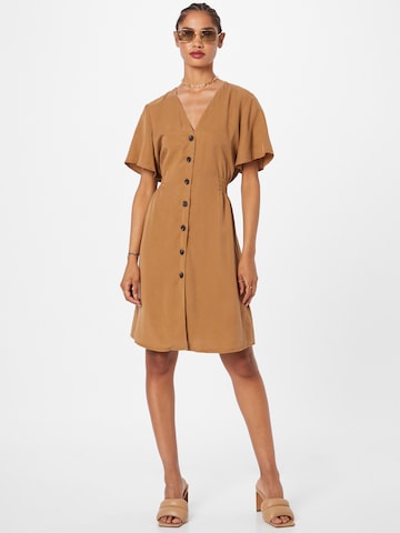 ONLY Shirt dress 'MAGNE' in Brown