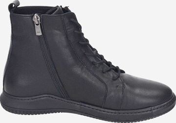 MANITU Lace-Up Ankle Boots in Black