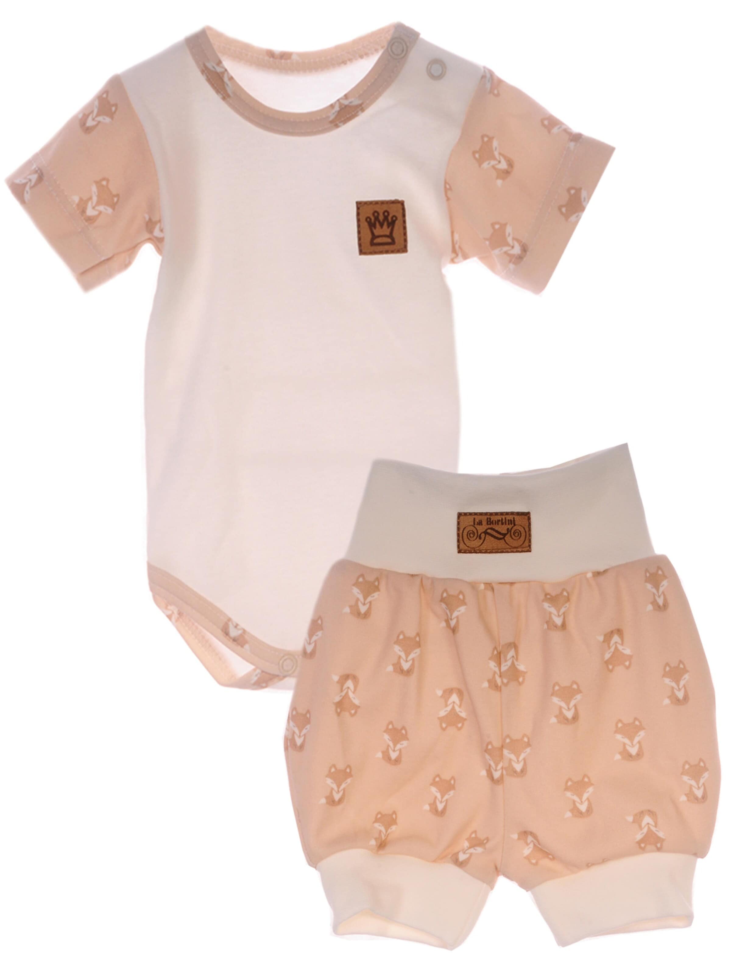 La Bortini Strampler/Body‌‌‌‌‌‌‌‌‌ in Beige: Vorderseite