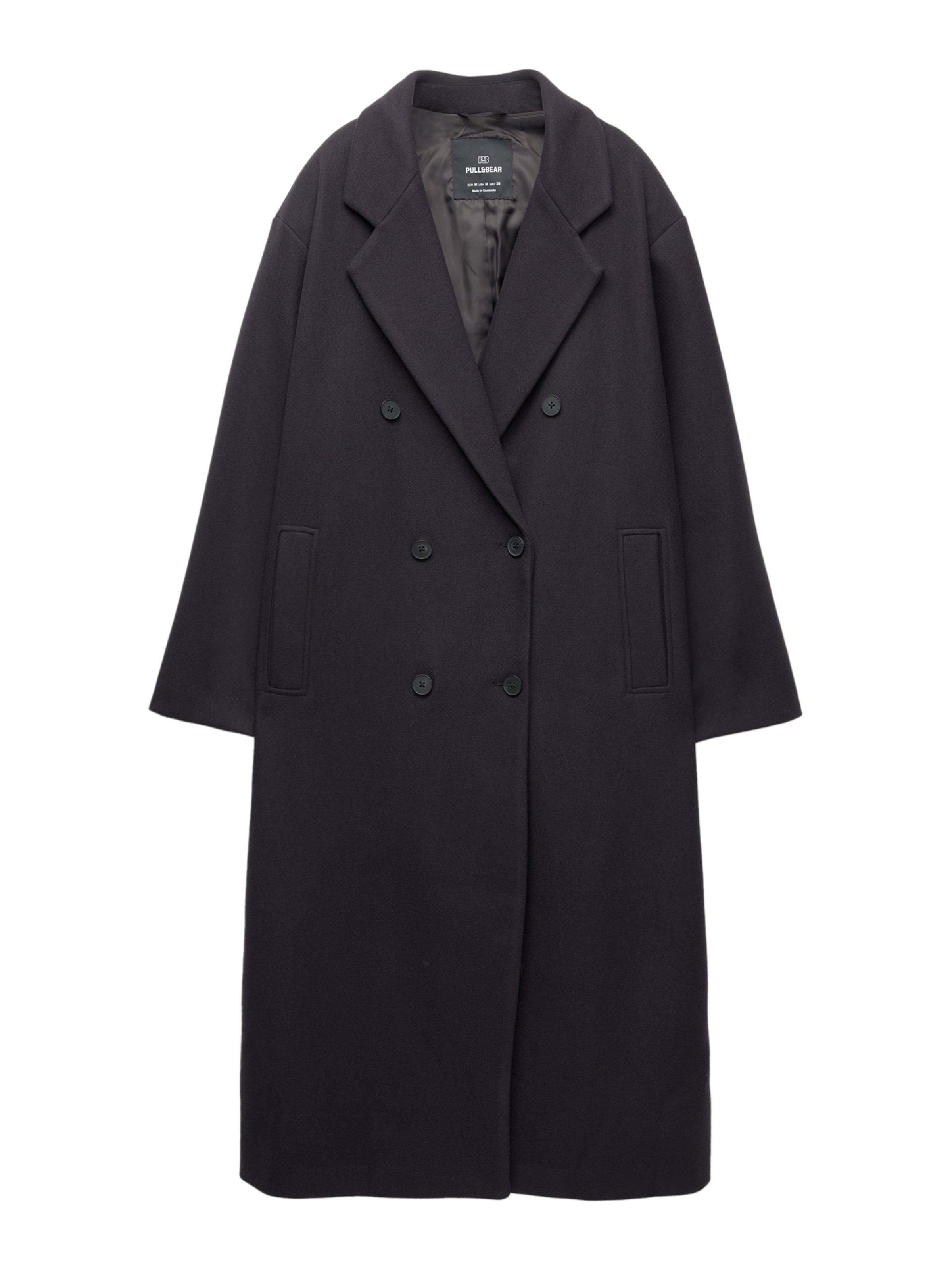 Palton de primăvară-toamnă Pull&Bear pe bleumarin, Vizualizare produs