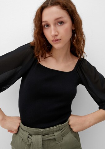 QS Shirt in Black: front