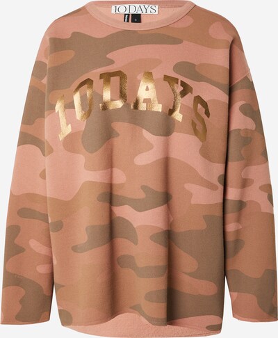 10Days Sweatshirt in de kleur Bruin / Lichtbruin / Goud / Rosa, Productweergave
