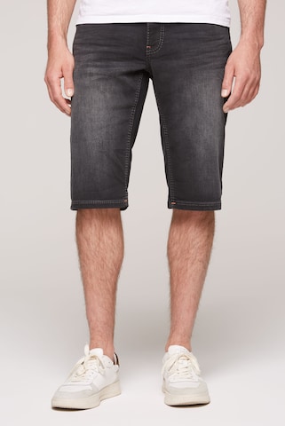 CAMP DAVID Regular Jeans 'CO:NO' in Black: front