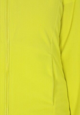 swirly Fleecejacke in Gelb