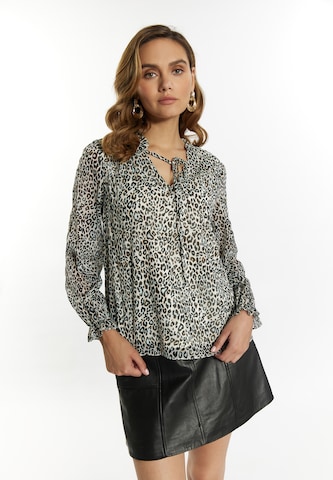 faina Blouse in Wit: voorkant