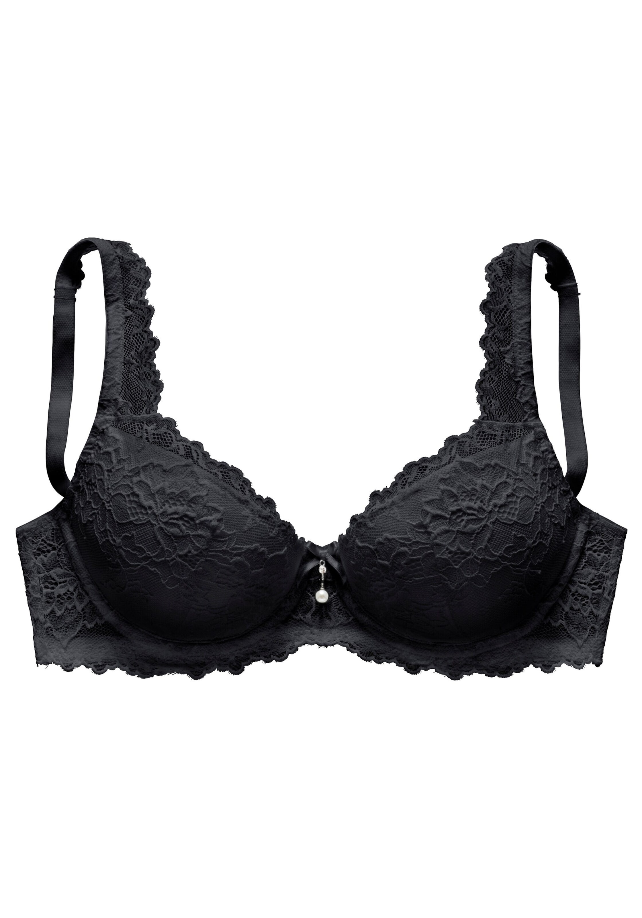 Push-up Reggiseno di LASCANA in nero: frontale
