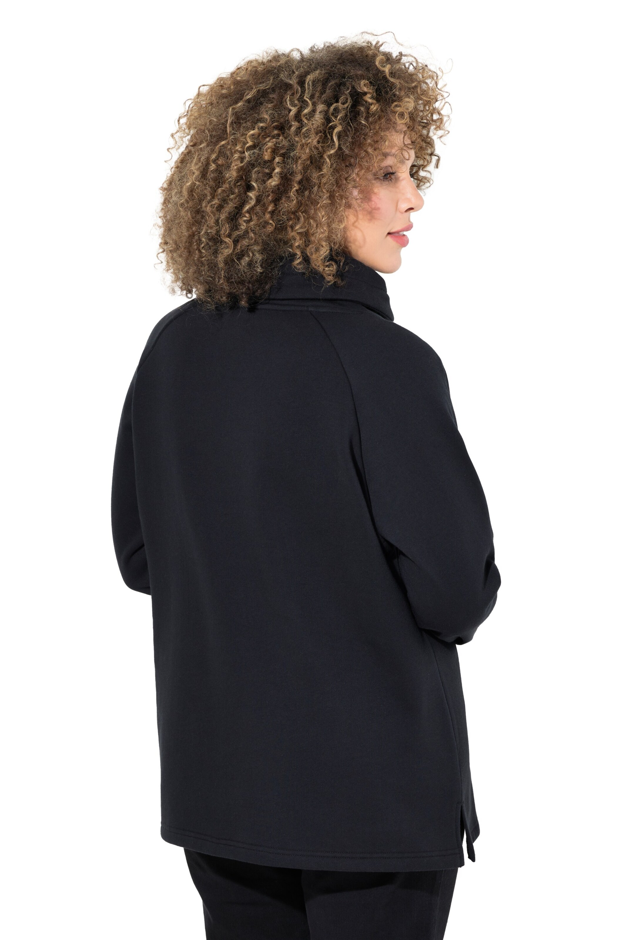 Bluză de molton de la Ulla Popken pe negru