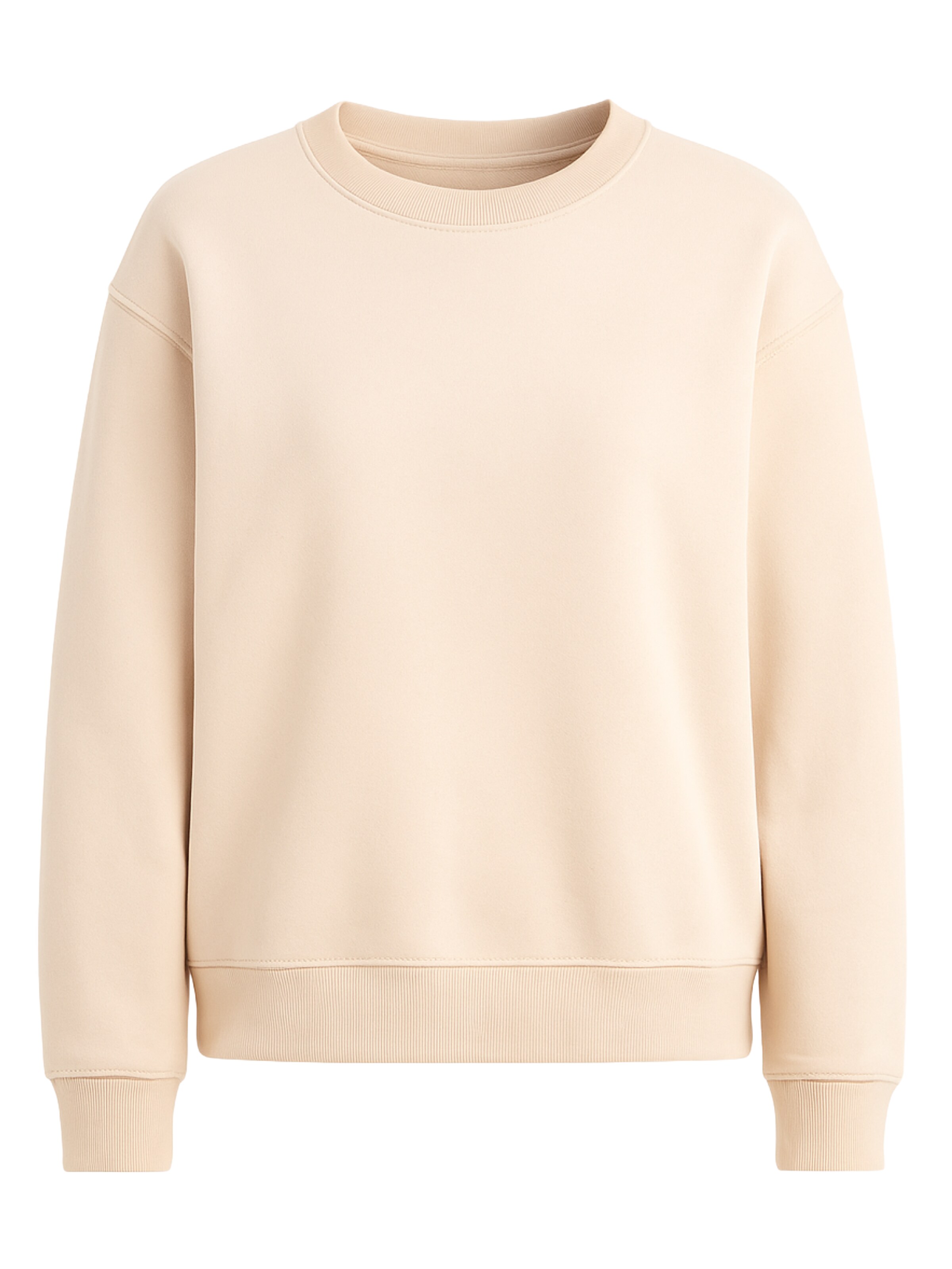 Sweat-shirt Justever en beige : devant