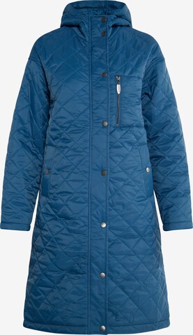 Usha Between-Seasons Coat in Blue: front