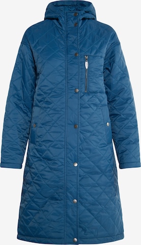 Usha Between-Seasons Coat in Blue: front