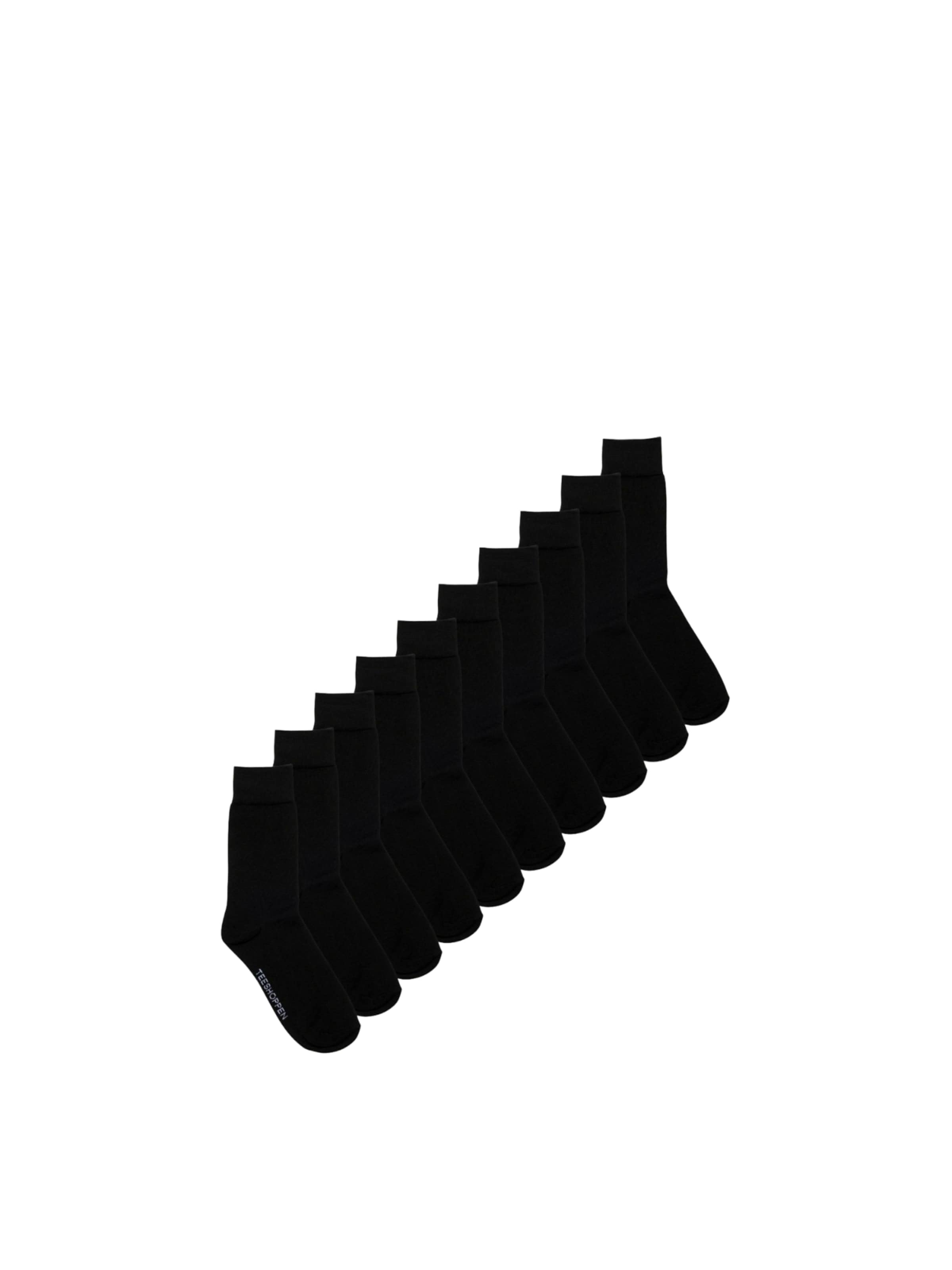 Chaussettes ' Performance Bamboo ' TEESHOPPEN en noir : devant