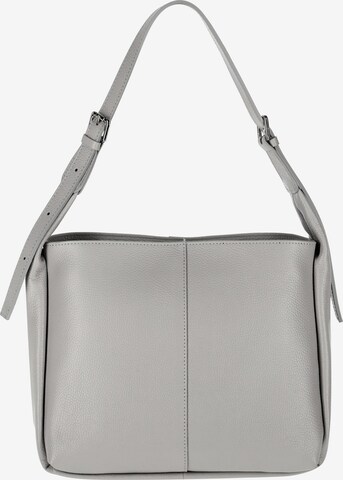 pelēks faina Pleca soma: no priekšpuses