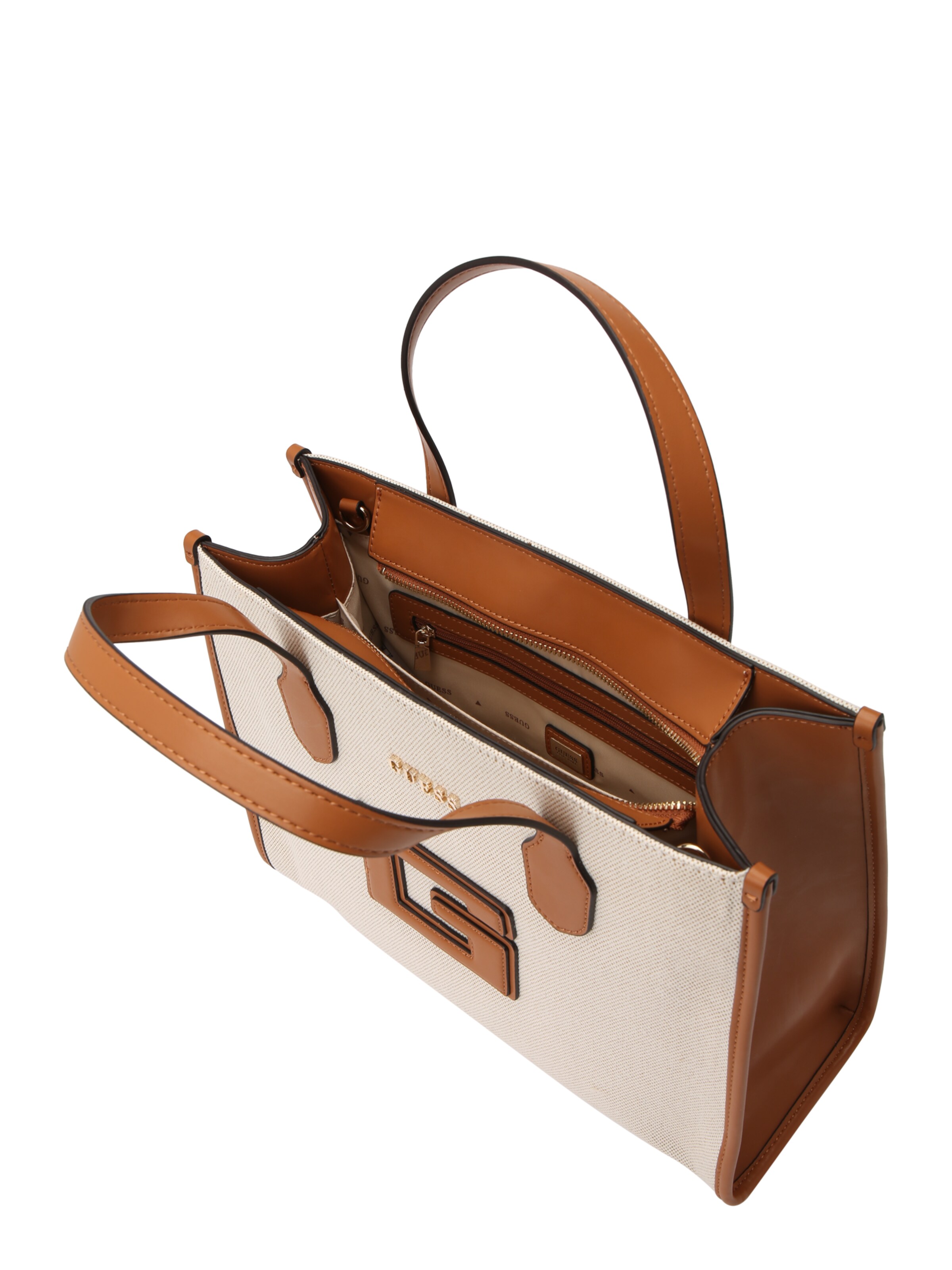 GUESS Käsilaukku 'STATUS ' värissä ruskea