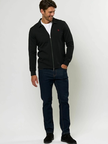 U.S. POLO ASSN. Neuletakki 'Tobey' värissä musta