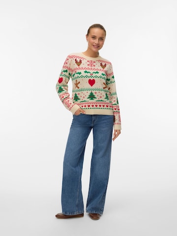 VERO MODA Trui 'VMNewchristmasstuff' in Wit