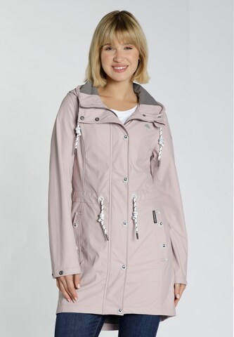 Schmuddelwedda Between-seasons coat in Pink: front