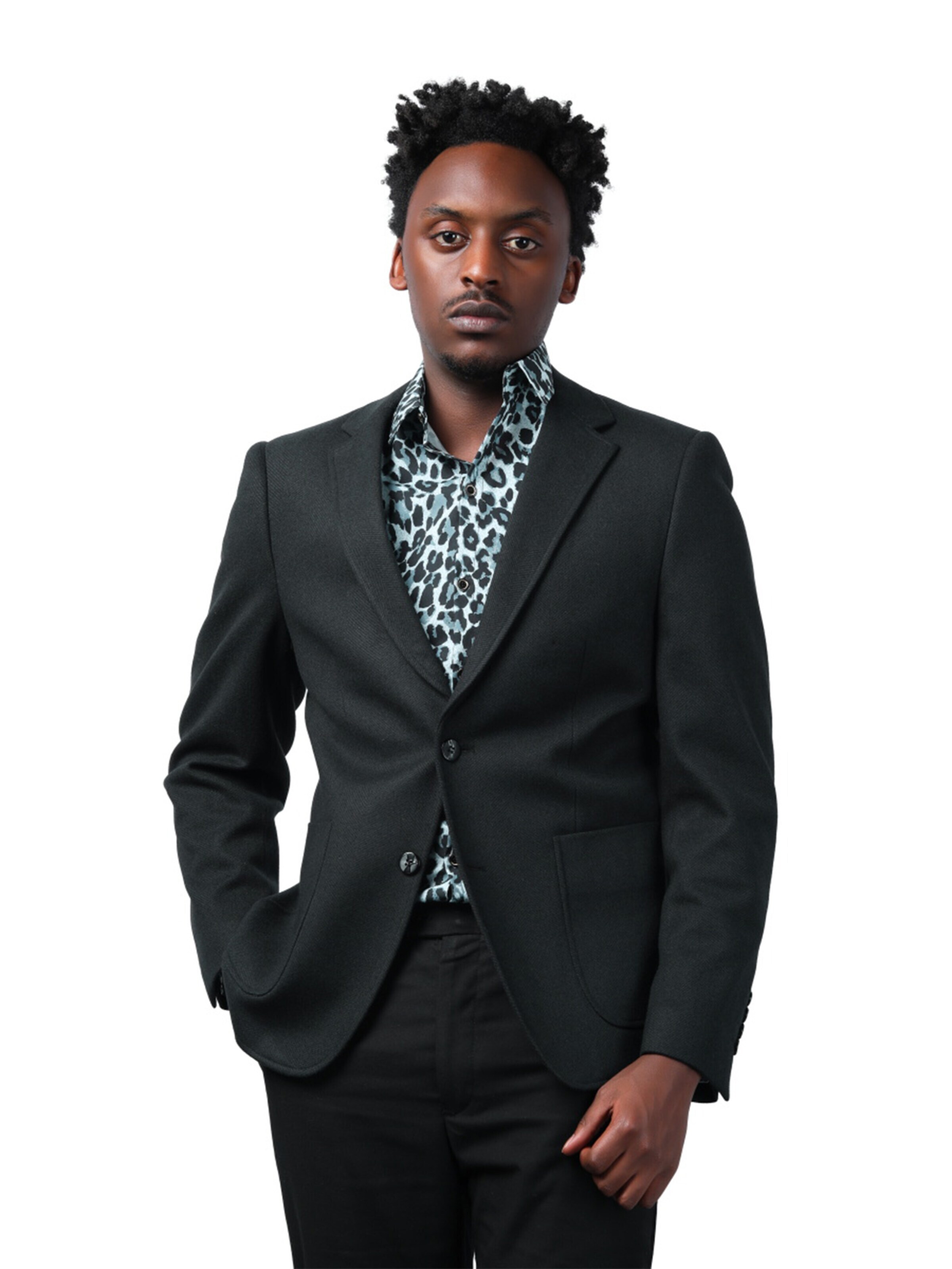 YOUTHUP Slim Fit Sakko‌‌‌‌ in Schwarz