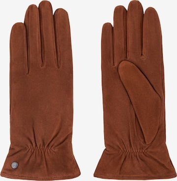 Roeckl Full Finger Gloves in Brown: front