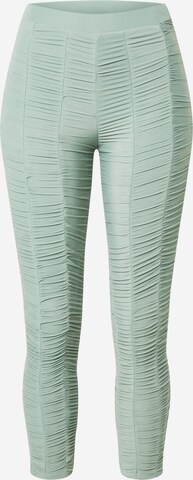 CLUB L LONDON Skinny Leggings in Green: front