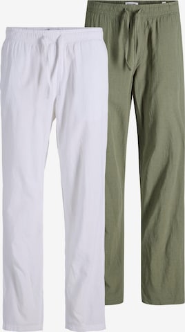 Loosefit Pantalon chino JACK & JONES en vert : devant
