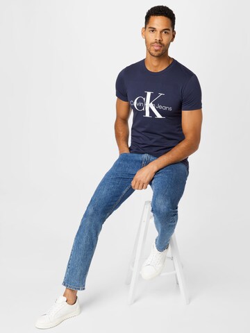 Calvin Klein Jeans Tričko - Modrá