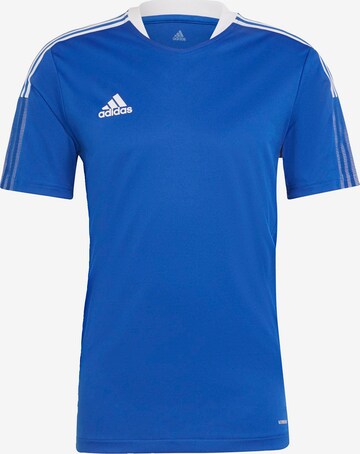 Skinny Maglia trikot 'Tiro 21 ' di ADIDAS SPORTSWEAR in blu: frontale