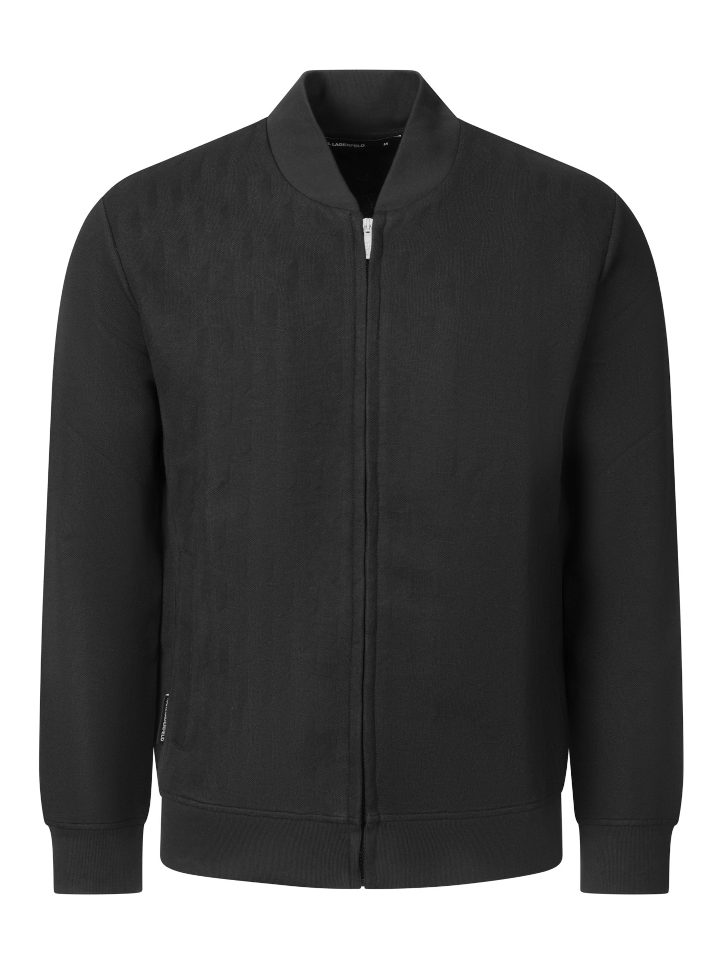 Giacca di felpa di Karl Lagerfeld in nero: frontale