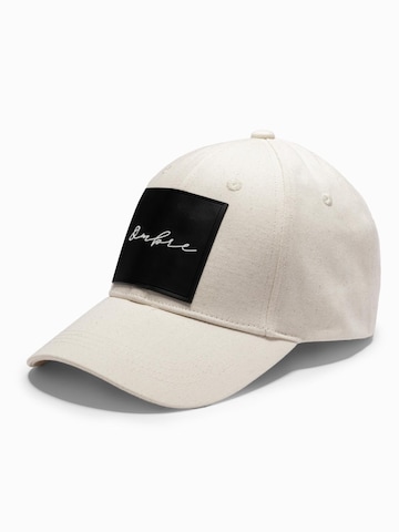 Ombre Cap in White: front