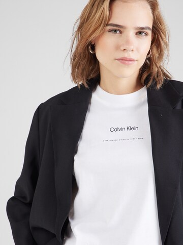 balta Calvin Klein Marškinėliai