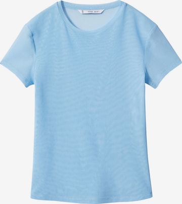 MANGO Тениска 'POLLY' в синьо: отпред