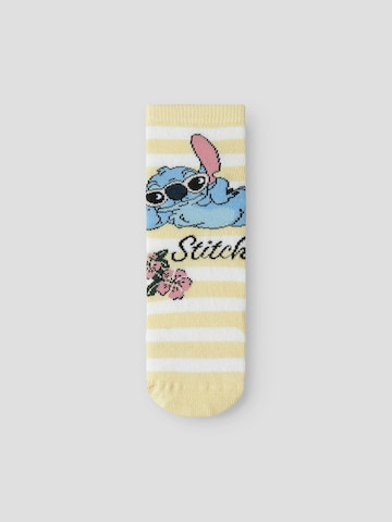 NAME IT Sokker 'NMFANDI STITCH' i pink