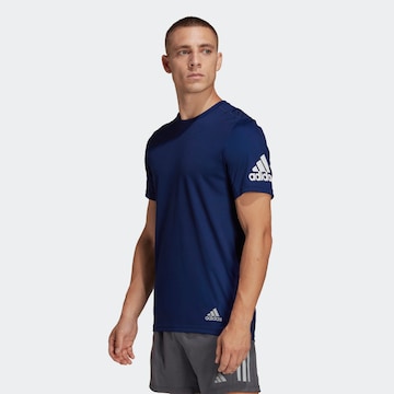 ADIDAS SPORTSWEAR Funkcionalna majica 'Run It' | modra barva: sprednja stran