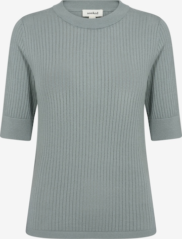 SOAKED IN LUXURY Pullover 'Spina' in Blau: Vorderseite