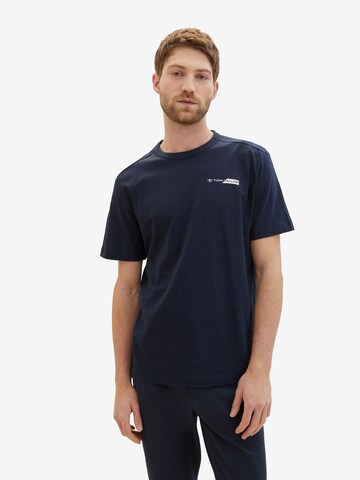 T-Shirt TOM TAILOR en bleu : devant