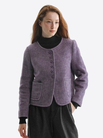 TorWeit Strickjacke 'Wool-Blend Coat Short'‌‌‌‌‌‌‌‌‌ in Lila