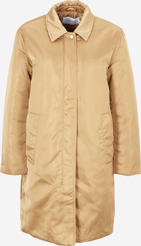 Calvin Klein Демисезонное пальто в Бежевый: спереди