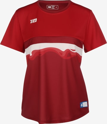 OUTFITTER Functioneel shirt 'OCEAN FABRICS TAHI' in Rood: voorkant