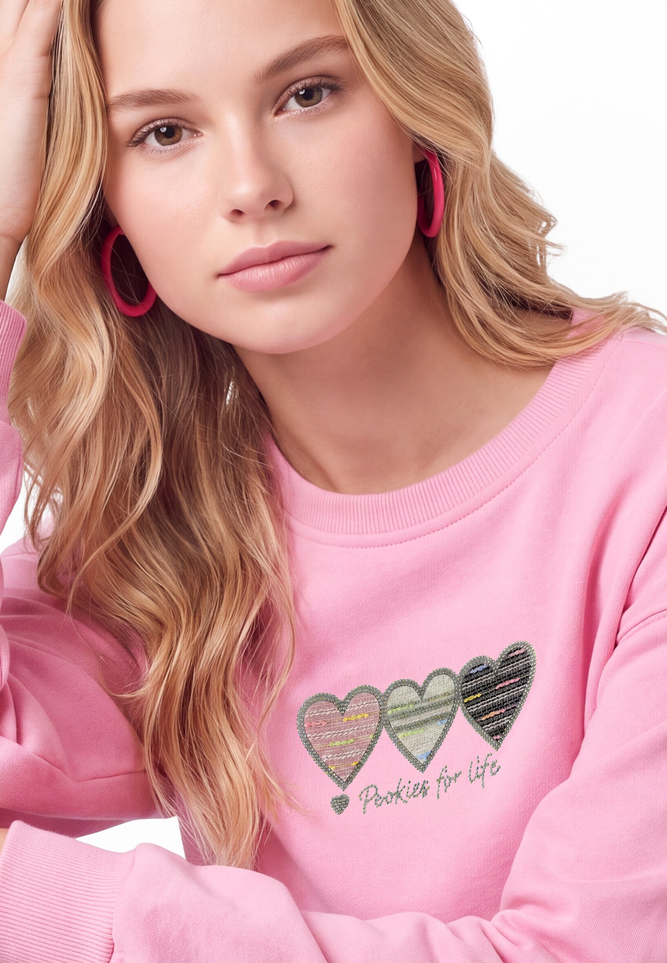 MYMO - Sweatshirt em rosa
