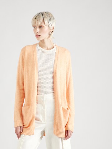 VILA Knit Cardigan 'Ril' in Orange: front