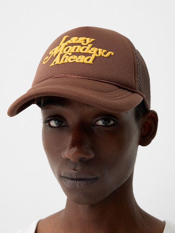 Casquette Bershka en marron