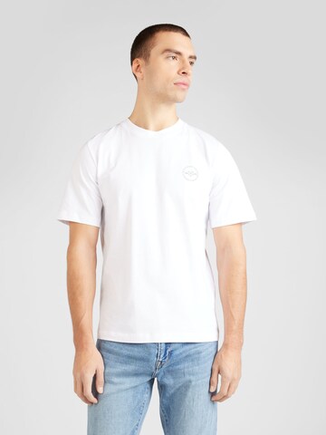 T-Shirt JACK & JONES en blanc : devant