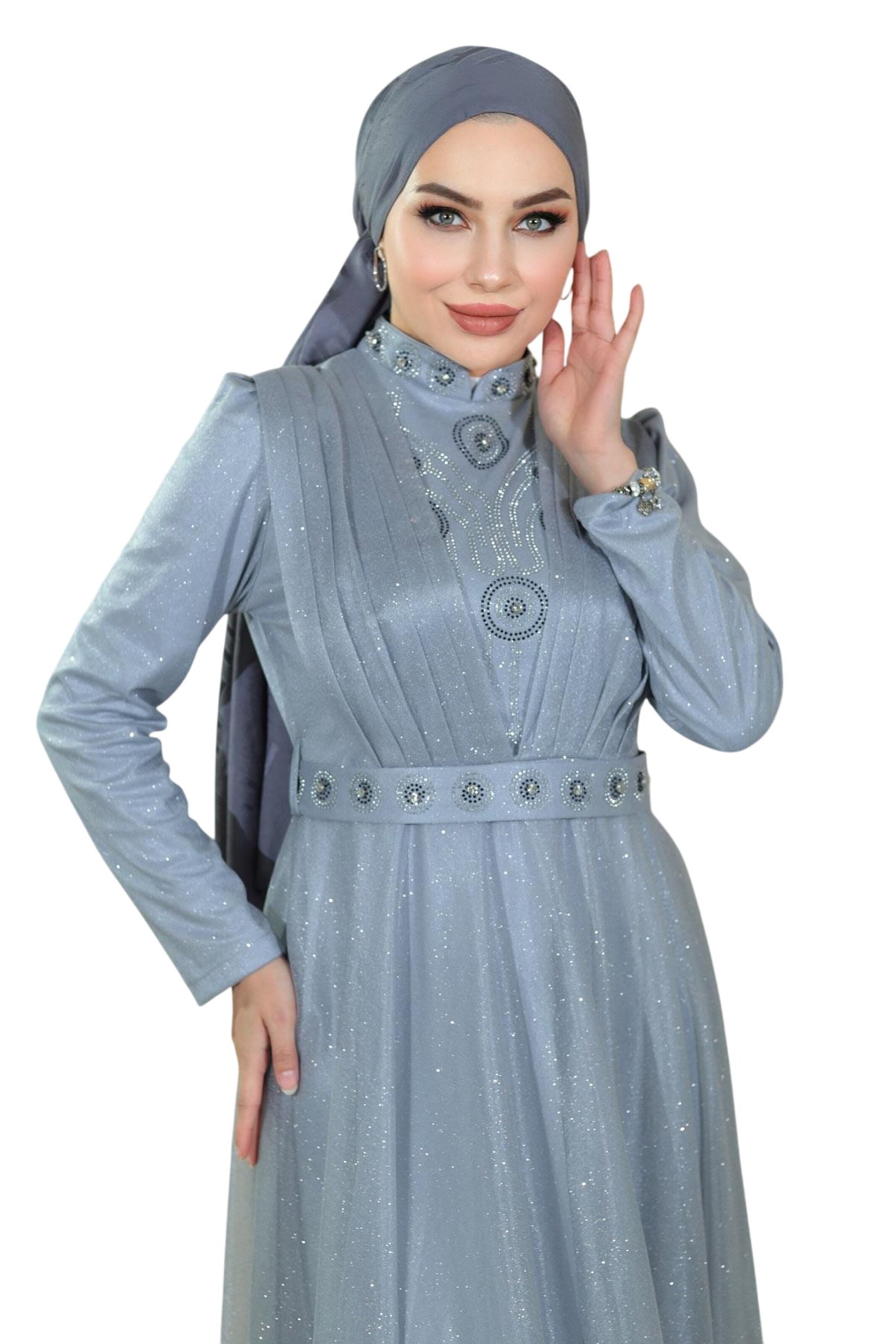 MODAMIHRAM Kleid in Blau